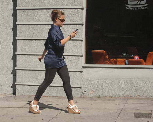 Walking Texting