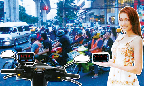 The "Moto-Meter" is set to hit the streets in Bangkok by March. Photo via Cyber Biz.