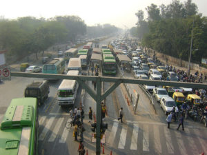 Moving Cars, Not People, on Delhi's Bus Corridor?