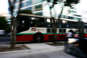 BRT systems move 24 million people over 3,781 kilometres of road daily. Photo by Erwin Morales.
