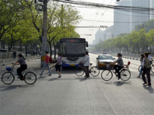 The authors of Low Carbon Land Transport – Policy Handbook ask, “Which transport vision will cities like Beijing, China [pictured here], choose for their future?” Photo by Daniel Bongardt.