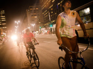 Cyclists in Brazil