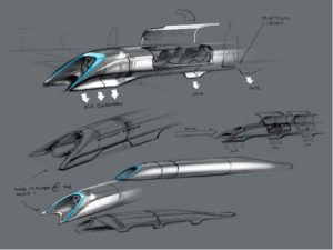 The Hyperloop's alpha designs. Photo via Tesla Motors.