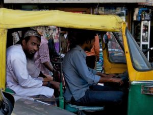 Old Delhi auto-rickshaw. Photo by Larry Johnson.