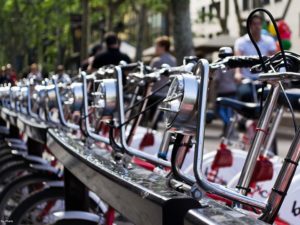 Barcelona, Spain's bicycle sharing system, Bicing. Photo by IluriPhoto/Flickr.