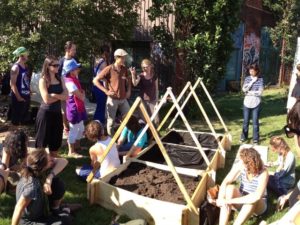 Urban community garden in Montréal, Canada. Photo by Bruno VITASSE/Flickr.