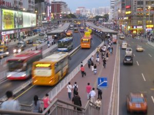 Gangding Station in Guangzhou, China. Photo by Benjamin/Flickr. Cropped.