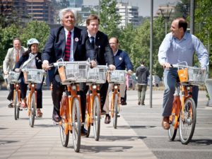 Bikesantiago launch in Santiago, Chile. Photo by Claudio Olivares Medina/Flickr.