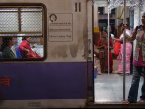 Separate subway cars allow women safe access to transport in Mumbai, India. Photo by ezola/Flickr.