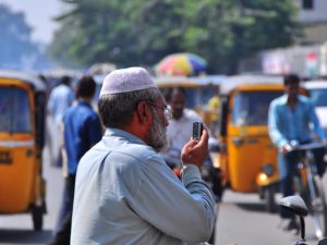 Residents of Hyderabad, India, can use mobile devices to be a part of the planning dialogue---whether it's creating clearer maps of the city or crowdsourcing infrastructure projects. Photo by Nietnagel/Flickr.