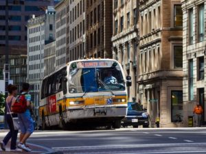 New fuel efficiency and greenhouse gas (GHG) emissions standards for heavy-duty vehicles like buses are important in moving towards a smaller carbon footprint. Photo by Zolk/Flickr.