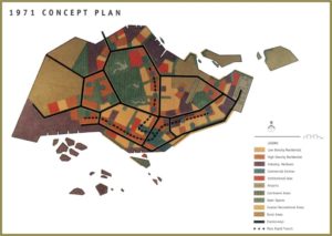 Singapore'a 1971 Concept Plan. Source: Government of Singapore.