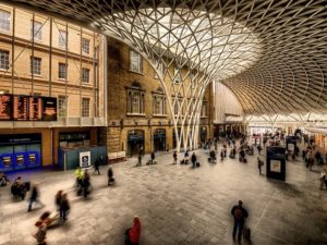 King's Cross Station in London ties together both train and high-speed rail lines, serving as a transport hub for residents in the city and the wider region, and, perhaps, for wizards. Photo by Jim Nix/Flickr.