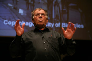 Jan Gehl has traveled across the world to give lectures to urban planners and city leaders about the potential of people-centered building to radically alter cities for the better. Photo by Gene Driskell/Flickr.