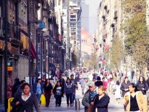 Mixed-use development combined with pedestrianization on Mexico City's Calle Madero promotes sustainable, prosperous communities. Photo by Julius Reque/Flickr.