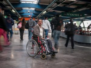 Citizens and planners should respect the mobility of handicapped persons by ensuring that infrastructure is accessible to all. Photo by Eneas De Troya/Flickr.