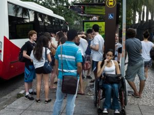 Though progress has been made, cities worldwide must continue to implement universal design solutions that make transport services accessible for disabled persons. Photo by Igor Schutz/Flickr.