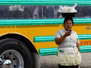 Buses and Cell Phones in Jinotega, Nicaragua