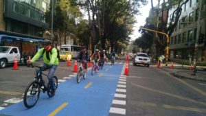 The New Bike Lane on Bogota's Carrera 11